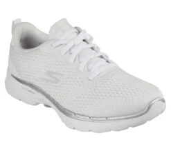 Skechers GO WALK 6 - Bold Vision -Skeech Shoes Shop 124512 WHT E