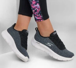 Skechers GO WALK Flex - Dazzling Smile -Skeech Shoes Shop 124959 BLK B