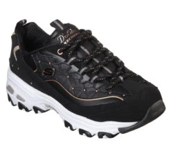 Skechers D'Lites - Glamour Feels -Skeech Shoes Shop 13087 BKRG F