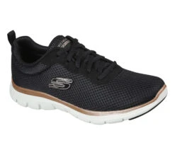 Skechers Flex Appeal 4.0 - Brilliant View -Skeech Shoes Shop 149303 BKRG F