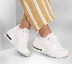Skechers Million Air - Elevated Air -Skeech Shoes Shop 155401 WHT B