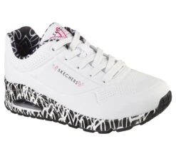 Skechers X JGoldcrown: Uno - Loving Love -Skeech Shoes Shop 155506 WBK F
