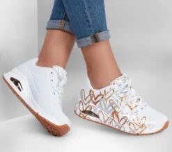 Skechers X JGoldcrown: Uno - Metallic Love -Skeech Shoes Shop 155523 WTGD B